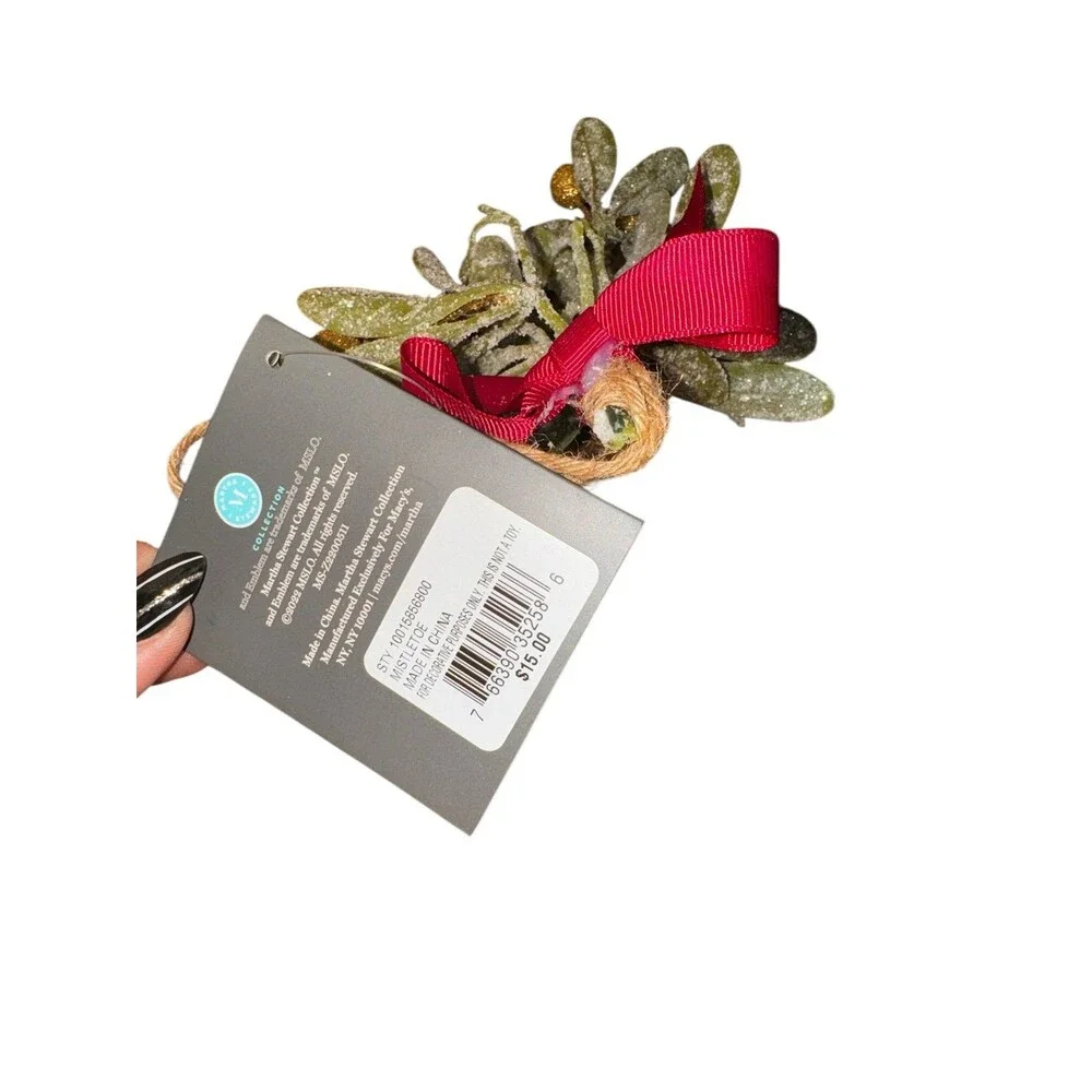 Martha Stewart Christmas mistletoe ornament few available